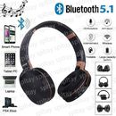 Auriculares On Ear Bluetooth 5.1 Inalámbricos Estéreo Bajo Auriculares Inalámbricos Plegables
