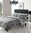 Lussuosi set di biancheria da letto con piumone/trapunta zebra nero/bianco tutte le dimensioni o tenda  