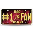 Rico NCAA USC Trojans - Trojan Logo #1 Fan Metal License Plate Tag