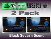 2 Pack Treefrog Fresh Box Mini BLACK SQUASH Scent Car Air Freshener-JDM Product