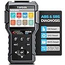 OBD2 Scanner TOPDON AL600, ABS SRS Code Reader, Diagnostic Scan Tool, Active Test for ABS/SRS, with Car Maintenance Reset Service of Oil, BMS, SAS