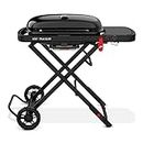 The Weber Traveler Portable Gas Grill, Stealth Edition