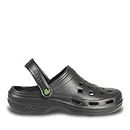 Dawgs Men's Beach Clogs | Lightweight | Ultra Soft | Arch Support | All Day Comfort (Black, Numeric_9)