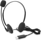 USB Headset with Microphone, Computer Headphones for Laptop, Lightweight PC Call