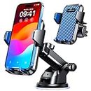 VANMASS 2024 Newest Car Phone Holder【60+LBS Strongest Suction & Military-Grade】 Patent & Safety Certs Cell Phone Mount Truck Stand for Dashboard Windshield Vent for iPhone 15 Pro Max 14 13, Blue