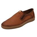 Fluchos Men's Leather Loafer, Removable Insole, Made of Leather, Lightweight Rubber Sole, Model F1946, Leather Colour, Leather, 7 UK