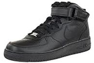 Nike Nike Air Force 1 Mid 07 315123-001, Men's Basketball Shoes, Black (Black/Black), 10 UK (45 EU)