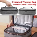 Kids Travel Storage Bag Lunch Box Breakfast Organizer Cooler Lunch Bag Insulated Thermal Bag