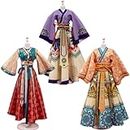 KARLOR Doll Clothes for 30 cm Dolls, Chinese Dolls Dress Princesses Han Dynasty Girls Fashion Designer Craft Set with Fabric DIY Art Dolls Sewing Kits Gifts Girls No Needle Seams (A2)