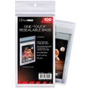 100 Ultra PRO One-Touch Resealable Bags Protectors Magnetic Card Case Sleeves