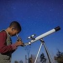 Lukzer 1Pc Portable High Power Land & Sky Watching Astronomical Telescope Refractor Optical Glass Metal Tube with Tripod Multi Magnification for Beginners Kids Adults