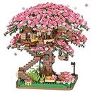 Sepuel Cherry Blossom Tree Building Set,(2008pcs) Flowers Bonsai Tree Mini Blocks Kit for Adult,Japanese Sakura-Tree House Building Blocks Set,Gift Ideas for Girls 8 10 12 14+