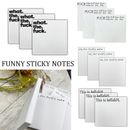 Funny Post-it Notes Snarky Novelty Office Supplies Funny Rude Desk AccessoriesDH