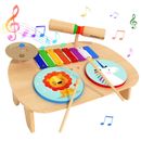 Instrumentos musicales para niños pequeños, juguetes musicales preescolares educativos