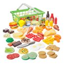 100 Pieces Pretend Play Food Set Kids Plastic Fast Food Playset Gift For Kids