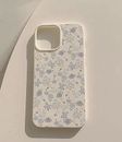 IPhone 11 White Flower Case, Silicone, Cute Aesthetic