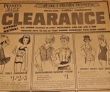 Vintage Advertisement, WA, 1958, JC PENNEY, "60th Anniversary Clearance Sale"