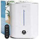 ASAKUKI Air Humidifier & Diffuser for Bedroom Large Room, 4L Cool Mist Humidifier with Adjustable Humidity Control Top Fill, Auto Shut Off, Quiet Sleep Mode, Night Light, Remote Control for Baby