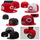 Cincinnati Reds CIN Fitted Hat MLB World Series Men's Baseball Cap Sun Hat