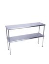 Stainless Steel Adjustable Double Overshelf for Work Table 14"x72" - TOP Mount