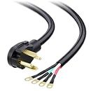 Cable Matters 4 Prong Dryer Cord 10 ft (30 AMP Appliance Power Cord with Dryer Plug, Dryer Power Cord) - 10 Feet (NEMA 14-30P to 4-Wire)