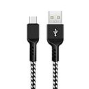 Maclean MCE471 USB to USB-Type-C, Charging Cable 1m Fast Charge 5V / 2.4A Data Cable, High-Speed Charging Cable, Nylon Braided Connection Cable, Data Transmission (USB-Type C)