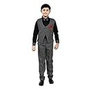Zolario Boys Clothing, Dress for Kids Boys, Coat, Pant and Shirt Set, Ideal for Wedding, Birthday and Party. (10-11 Years) Black