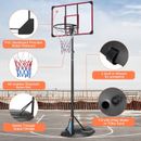 Portable Basketball Hoop System Stand Height Adjustable7.5ft - 9.2ft with 32 Inc
