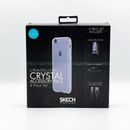 Proteggi schermo Skech custodia trasparente ricarica caricabatterie cavo auto per iPhone 6+ 6s+