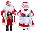 Santa's Workshop Mr. and Mrs. Claus Figurine, Set of 2, 15"