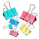Binder Clips, 100 Pcs Binder Clips Assorted Sizes, Large, Medium, Small, Mini Binder Clips Combination, Can Meet Most of The Daily Needs