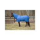 TuffRider 600 D Comfy Winter Medium Weight Combo Neck Horse Turnout Blanket, Palace Blue, 81-in