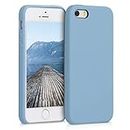 kwmobile Custodia Compatibile con Apple iPhone SE (1.Gen 2016) / iPhone 5 / iPhone 5S Cover - Back Case per Smartphone in Silicone TPU - Protezione Gommata - grigio azzuro