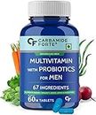 Carbamide Forte Multivitamin for Men(60 Veg Tablets), Immunity & Energy with 67 Ingredients |Multi Vitamins, Minerals, Probiotics, Superfoods, Fruits & Vegetable Blend–