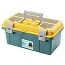 PortableToolbox Versatile Toolbox Handheld toolbox for metal parts,Medium,Yellow&Green
