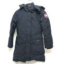 CANADA GOOSE 6550LA Fur hood Trillium Parka outer Down jacket polyester Navy