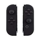 eXtremeRate Soft Touch Grip Black Joycon Handheld Controller Housing with Full Set Buttons, DIY Replacement Shell Case for Nintendo Switch Joy-Con & Switch OLED Joycon - Console Shell NOT Included