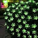 GLOWSERIE GlowserieFairy String Lights Christmas Decorative Lights 3M 16 LED Tail Plug Connectable Cherry Flower Decoration Novelty Light for Party, Patio, Wedding, Home and Garden(Green)