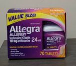 Allegra Adult 24 Hour Allergy Tablets 70 Tabs EXP 10/24