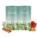 Wellbeing Nutrition Cleanse Tea | Herbal Tea for Healthy Detox, Improved Blood Circulation & Reduced Inflammation | Milk Thistle, Dandelion, Turmeric, Hibiscus (40 Pyramid Tea Bags)