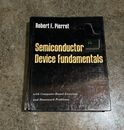 Fundamentos de dispositivo semiconductor Robert F. Pierret con ejercicios de computadora
