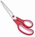 ikis Large Scissor for All Purpose Tailoring/Sewing/Paper Cutting/Haircutting - 213mm Multicolor Scissors (Set of 1, Red, Blue)