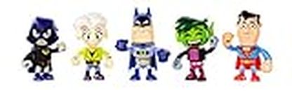 Teen Titans Go! to The Movies Mini Figures 5-Pack- Batman, Jade, Wilson, Beast Boy, Superman, & Raven
