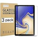 TANTEK [3-Pack Screen Protector for Samsung Galaxy Tab S4 10.5 inch 2018,SM-T830/T835/T837 Model,Tempered Glass Film,Ultra Clear,Anti Scratch,Bubble Free