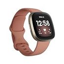 Fitbit Versa 3 Health & Fitness Smartwatch with 6-months Premium Membership Included, Built-in GPS, Daily Readiness Score and up to 6+ Days Battery, Pink Clay / Soft Gold