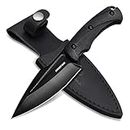 Mossy Oak Hunting Knife with Sheath, Full-tang Fixed Blade Knife, Outdoor Knives for Survival, Camping, Hiking (G10 Handle)