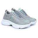 HimQuen Sports Shoes Sneaker Cool Design for Women & Girls Size 36 - Grey
