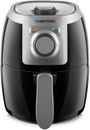 TurboFry 2-Litre Small Air Fryer Compact Size 1000W Power Easy-Set 60-Minute