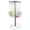 Gamesun Disc Golf Basket, Disc Golf Target with 3 disc, PDGA Standard Size Disc Golf Target with 24 Heavy Duty Chains