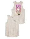 Victoria's Secret PINK High Low Muscle Tank -Heather Grey Bling - Small